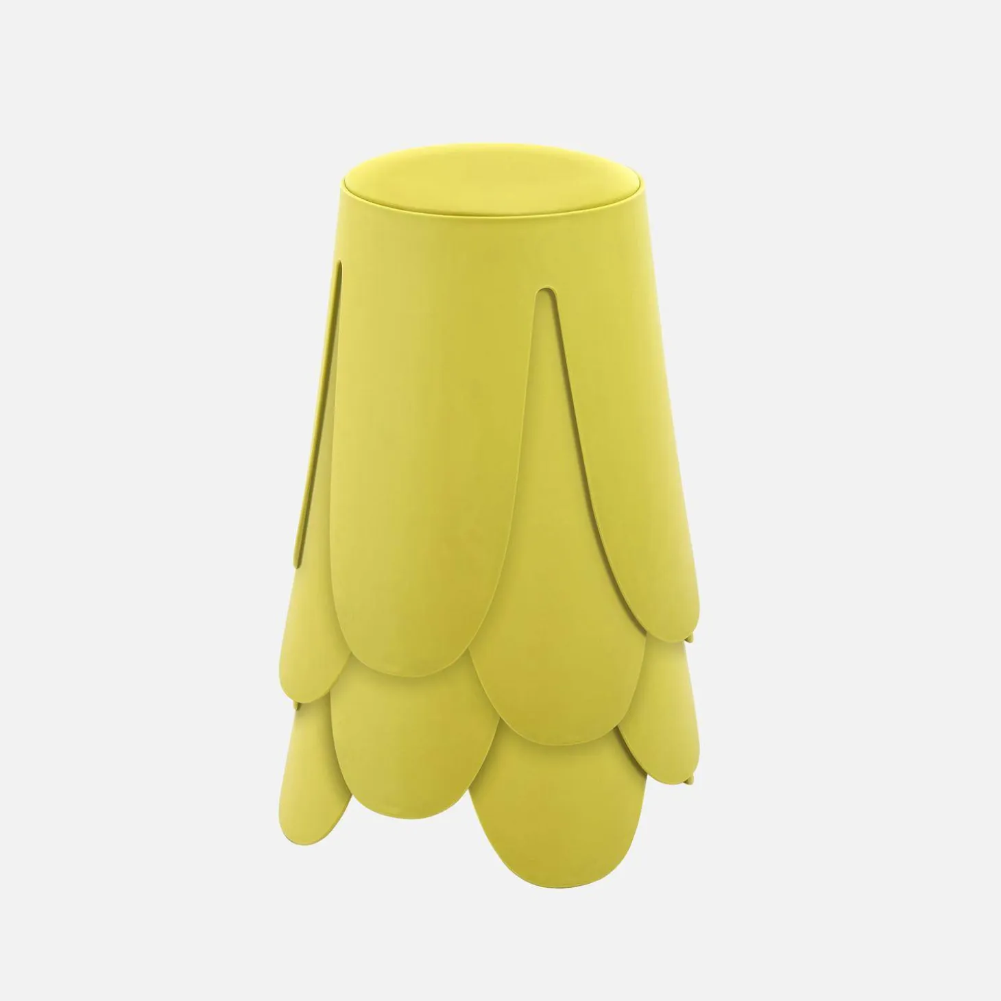 4er-Set stapelbare Hocker mit Kunstleder