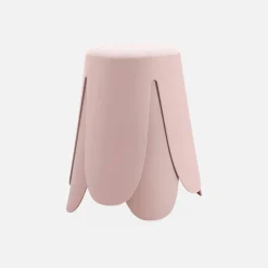 2er Set stapelbare Hocker, strukturierter Bouclébezug