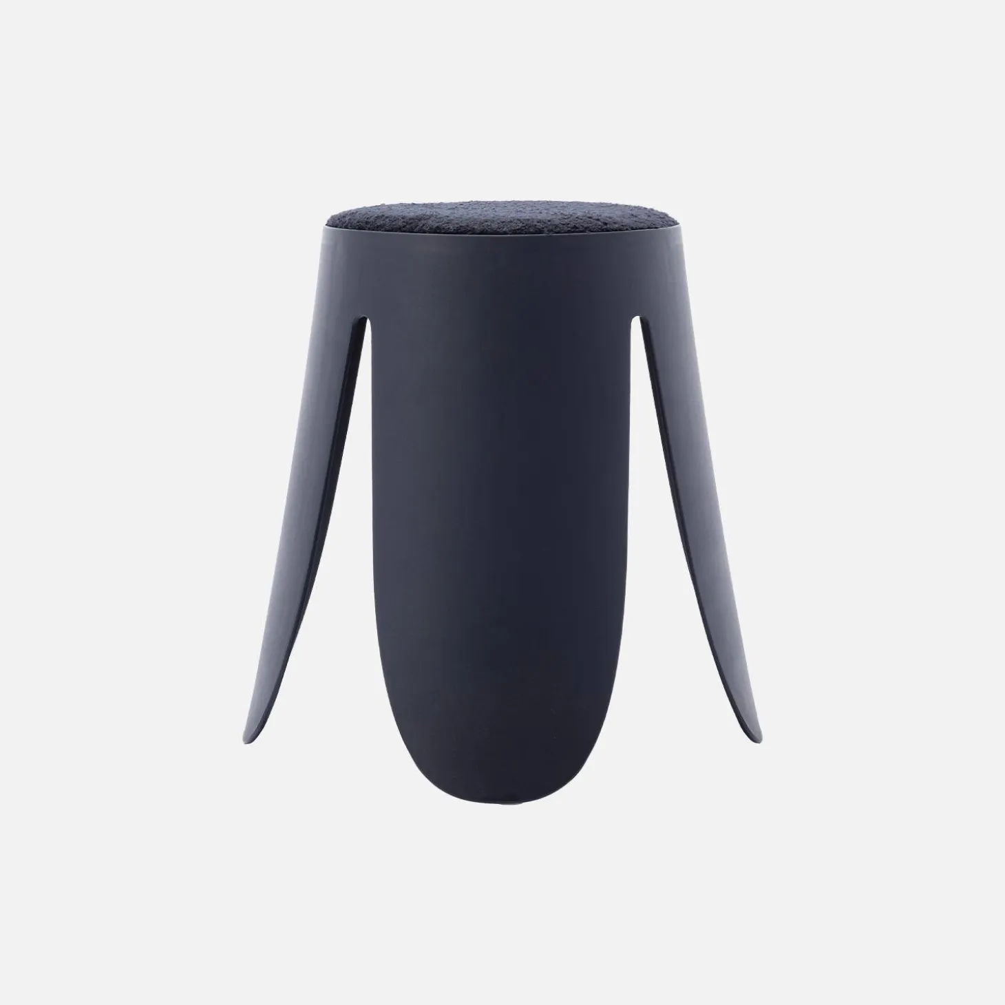 2er Set stapelbare Hocker, strukturierter Bouclébezug
