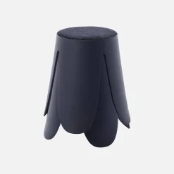 2er Set stapelbare Hocker, strukturierter Bouclébezug