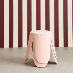 2er-Set Stapelhocker für Kinder mit strukturierter Bouclé