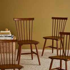 4er-Set Stühle aus Hevea-Holz