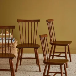 4er-Set Stühle aus Hevea-Holz