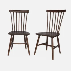 2er-Set Stühle aus Hevea-Holz
