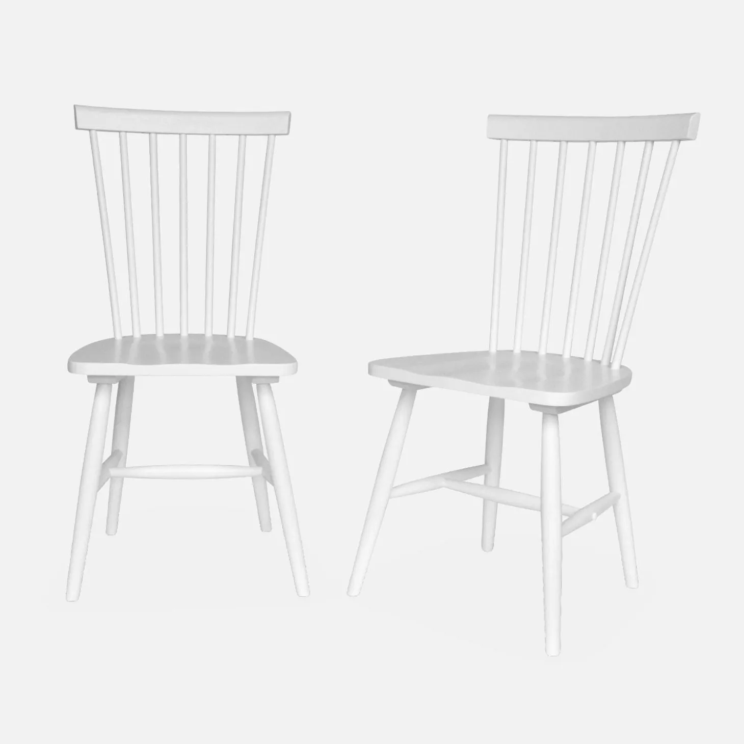 2er-Set Stühle aus Hevea-Holz