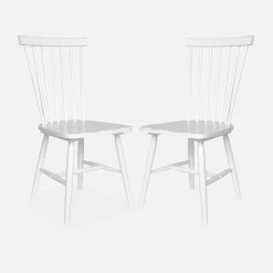 2er-Set Stühle aus Hevea-Holz