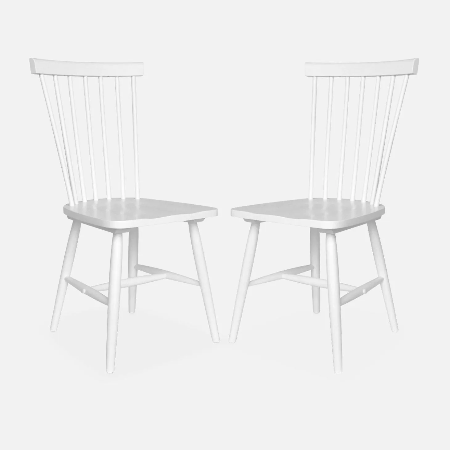 2er-Set Stühle aus Hevea-Holz