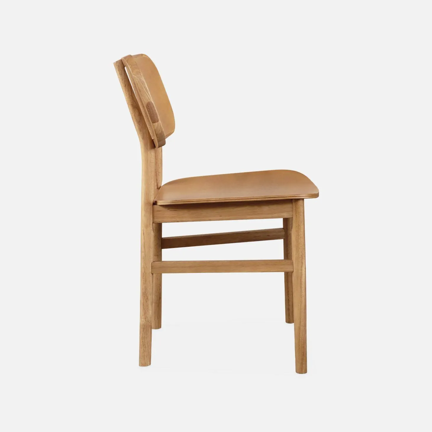 2er Set Stühle aus Hevea-Holz