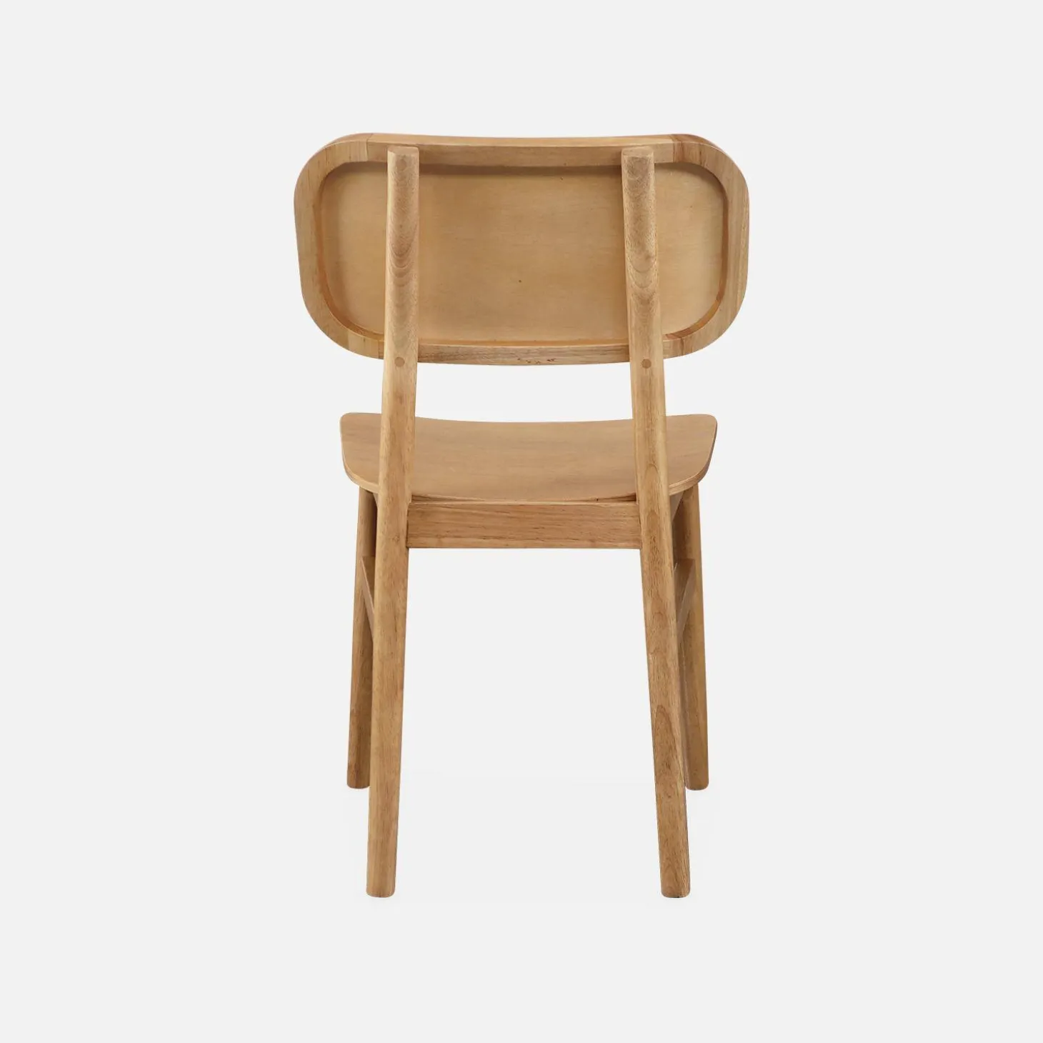 2er Set Stühle aus Hevea-Holz