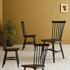 4er-Set Stühle aus Hevea-Holz