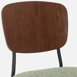 2er-Set Stühle mit strukturiertem Bouclé-Sitz