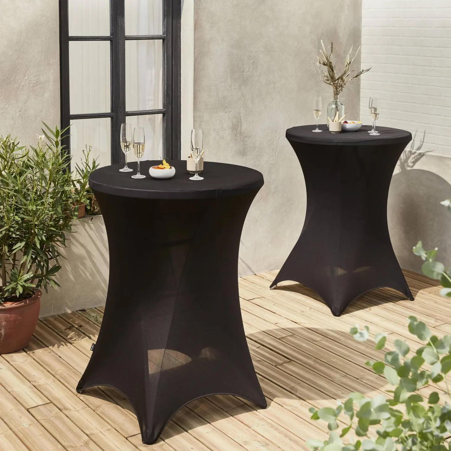 2er Set Tischabdeckungen für Stehtische Ø80cm – GALA