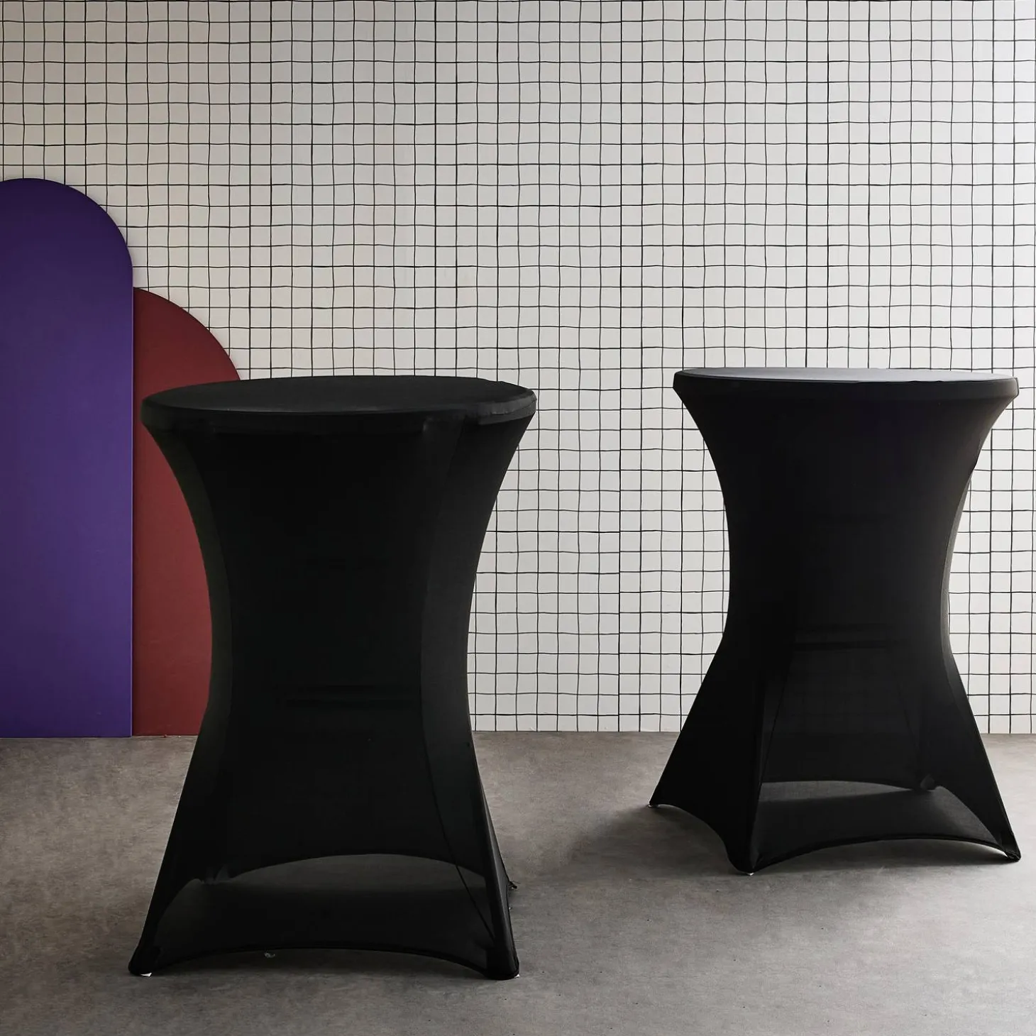 2er Set Tischabdeckungen für Stehtische Ø80cm – GALA