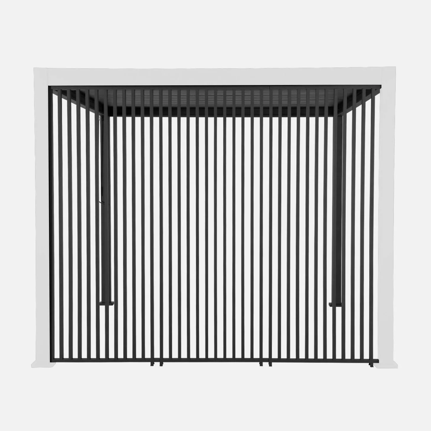 3er-Set vertikale Lamellenwände 100 cm für bioklimatische Pergola Triomphe