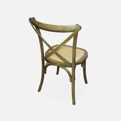2er-Set Vintage Bistrostuhl aus Holz