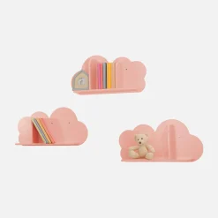 3er-Set Wandregale Wolke für Kinderzimmer