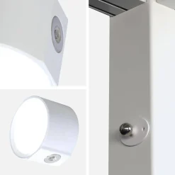 2er-Set wiederaufladbare Lampen für eine Pergola