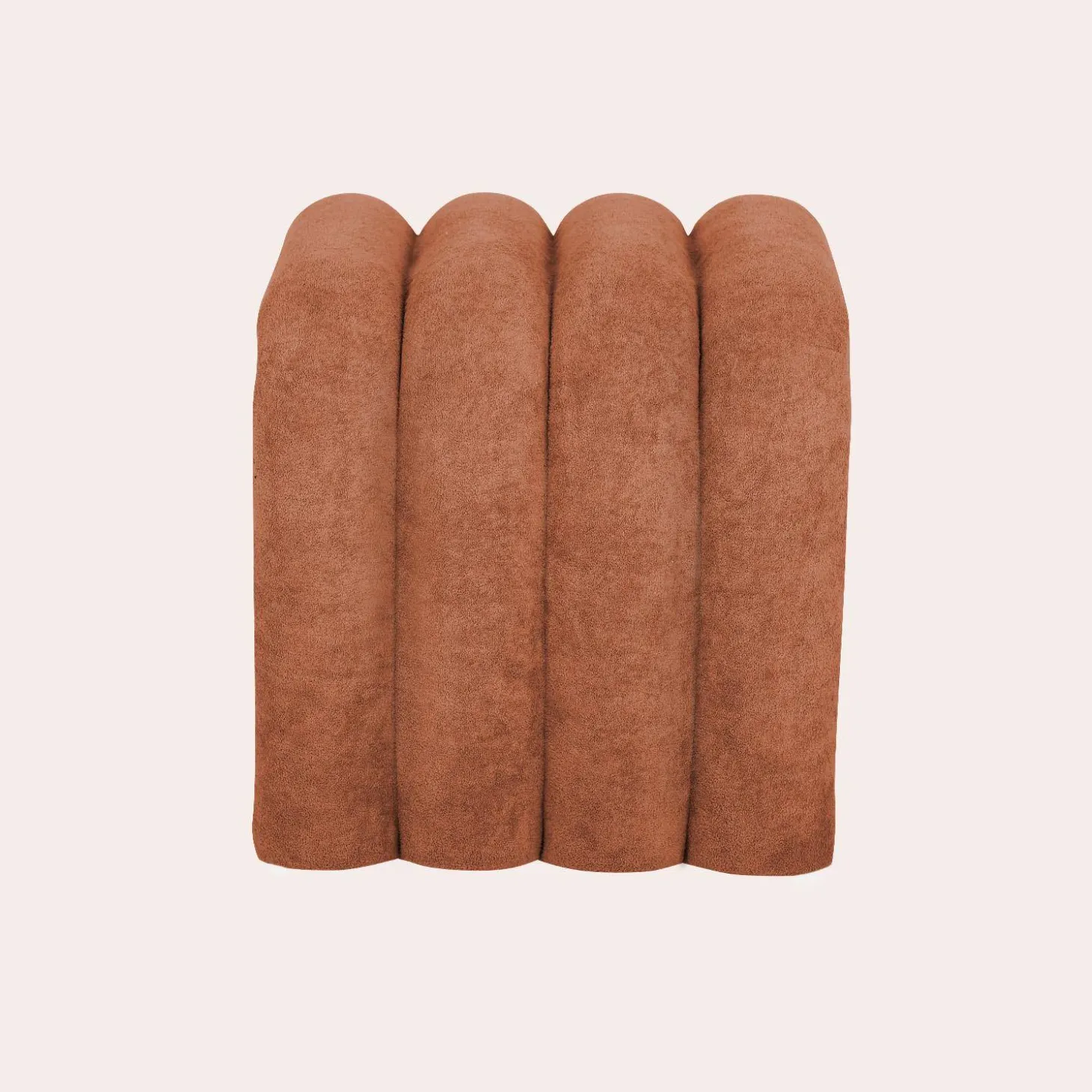 2er-Set zeitgenössische Hocker mit Stoffbezug
