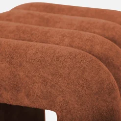 2er-Set zeitgenössische Hocker mit Stoffbezug