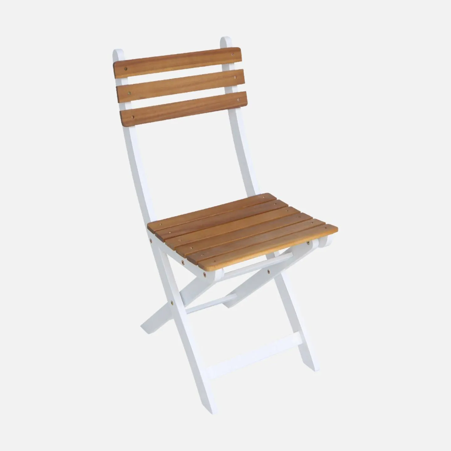 4er-Set zusammenklappbare Gartenstühle aus Akazienholz