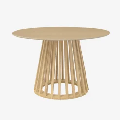 Esstisch mit Holzlook, Beine aus Tannenholz, 4 Sitze
