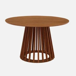 Esstisch mit Holzlook, Beine aus Tannenholz, 4 Sitze