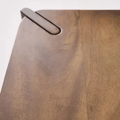 Exotischer quadratischer Couchtisch aus Massivholz