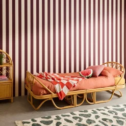 Exotisches Kinderbett 90 x 190 cm aus Rattan