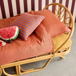 Exotisches Kinderbett 90 x 190 cm aus Rattan