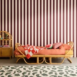 Exotisches Kinderbett 90 x 190 cm aus Rattan