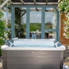 Fester Whirlpool 6 Personen Hydromassage, 4 Kissen Abdeckplane inbegriffen 160 cm