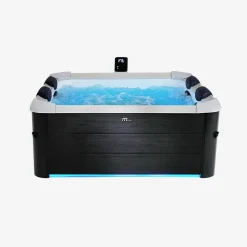 Fester Whirlpool 6 Personen Hydromassage, 4 Kissen Abdeckplane inbegriffen 160 cm