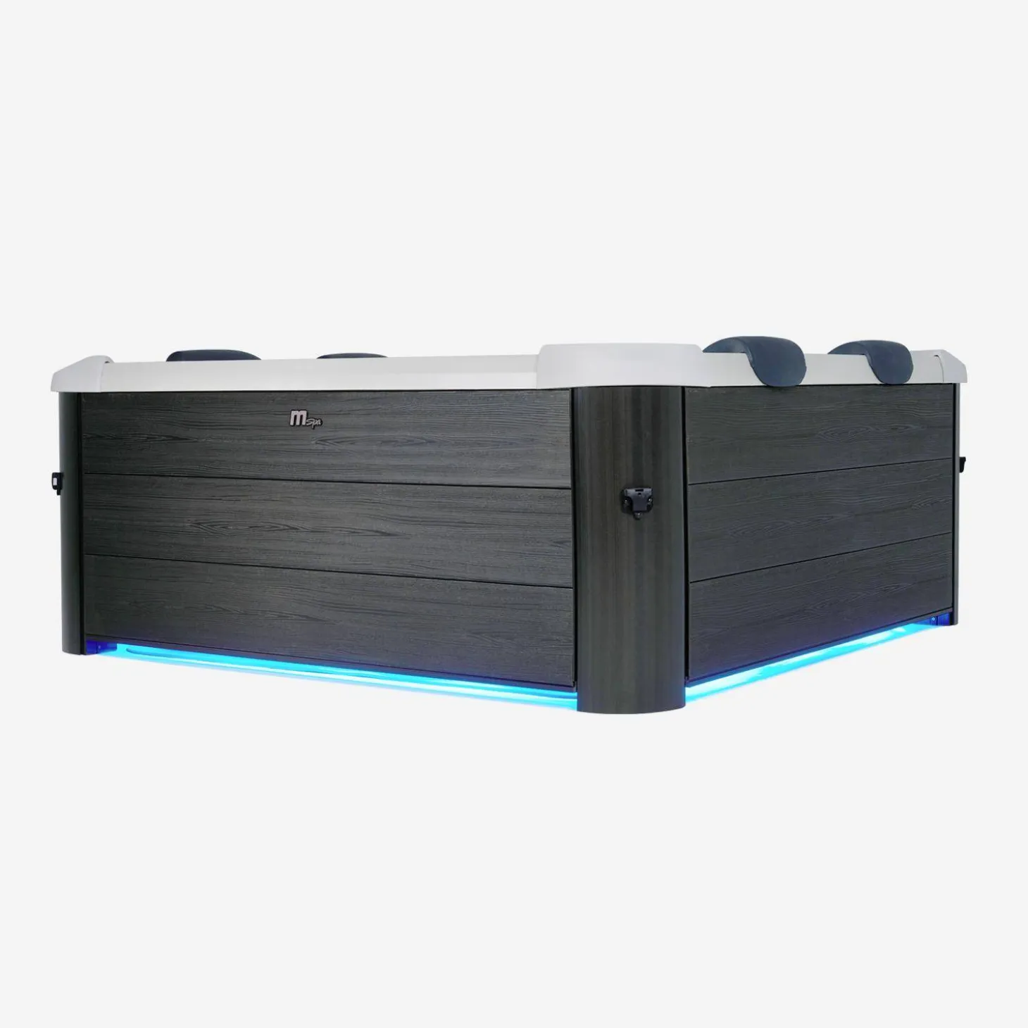 Fester Whirlpool 6 Personen Hydromassage, 4 Kissen Abdeckplane inbegriffen 160 cm