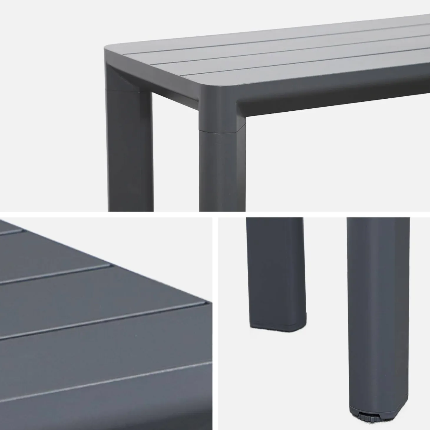 Gartenbank Aluminium, 4 Plätze