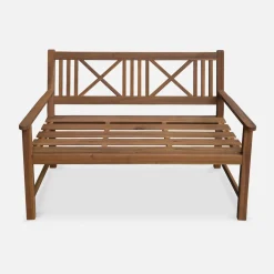 Gartenbank aus Holz 120x60 cm