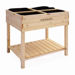 Gartenbeet mit Mini-Gewächshaus 80 x 60 x 109 cm