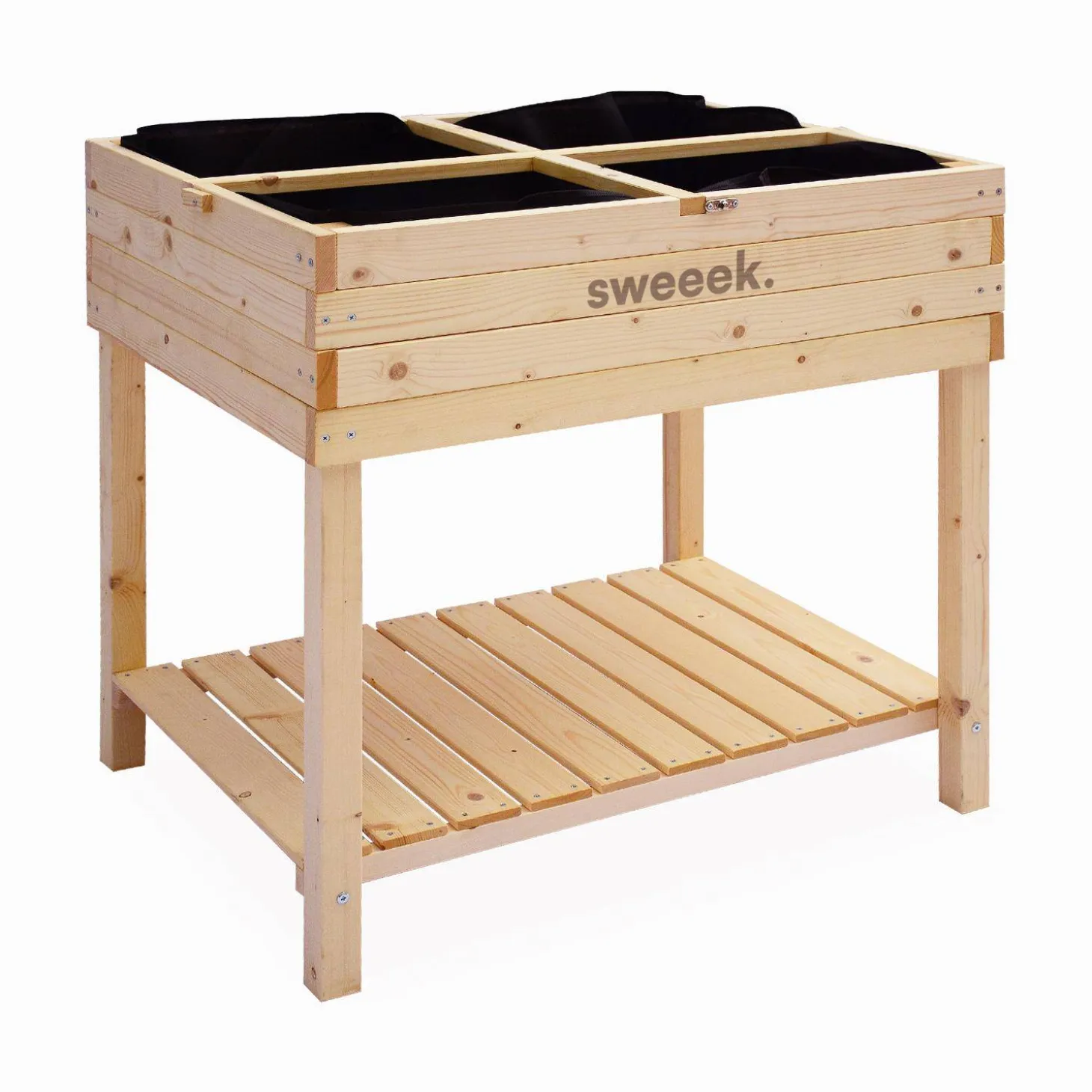 Gartenbeet mit Mini-Gewächshaus 80 x 60 x 109 cm