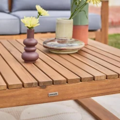 Gartengarnitur aus Holz 5 Sitze - Mendoza