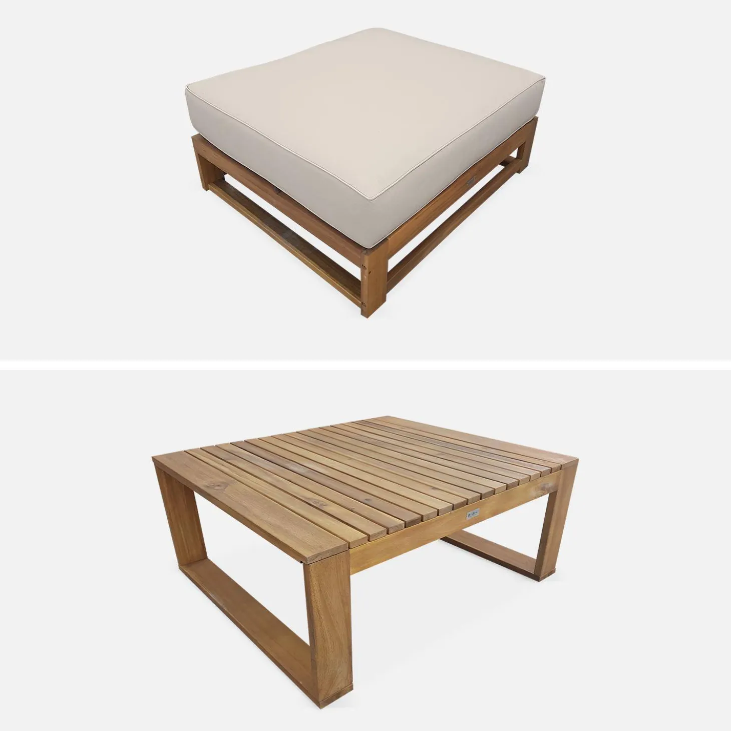 Gartengarnitur aus Holz 5 Sitze - Mendoza