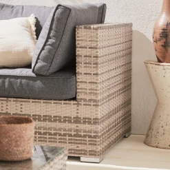 Gartengarnitur aus Polyrattan - 5 Plätze