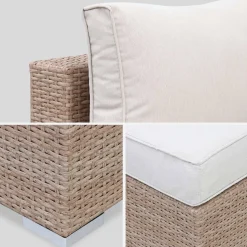 Gartengarnitur aus Polyrattan - 5 Plätze