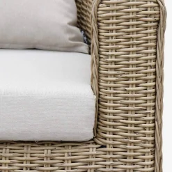 Gartengarnitur Polyrattan 4 Plätze Valentino + Kissen