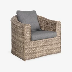 Gartengarnitur Polyrattan 4 Plätze Valentino + Kissen