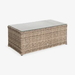 Gartengarnitur Polyrattan 4 Plätze Valentino + Kissen