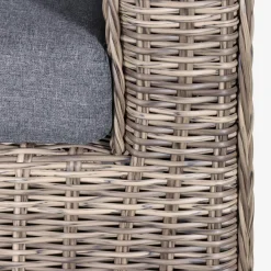 Gartengarnitur Polyrattan 4 Plätze Valentino + Kissen