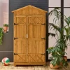 Gartenhaus 105 cm aus Tannenholz, 6 Stauräume