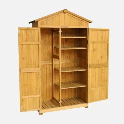 Gartenhaus 105 cm aus Tannenholz, 6 Stauräume
