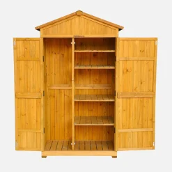 Gartenhaus 105 cm aus Tannenholz, 6 Stauräume