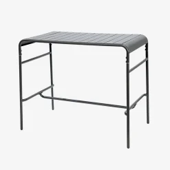 Garten-Hochtisch aus Stahl 4 Personen 120 x 70cm x 95 cm