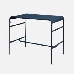 Garten-Hochtisch aus Stahl 4 Personen 120 x 70cm x 95 cm